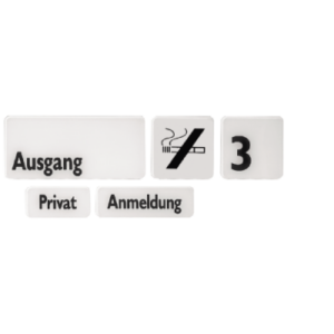 Rundeckenschild 30x13,5cm,"Behandlung 1", s/w - Expert Medizinbedarf